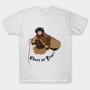 Dwight Schrute Cheer or Fear Belsnickel Art – The Office (black text) T-Shirt